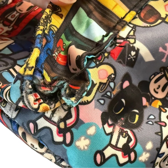 Tokidoki City Scene Backpack Multicolor Nylon Kawaii Bag Broken Zipper Read - Picture 4 of 12